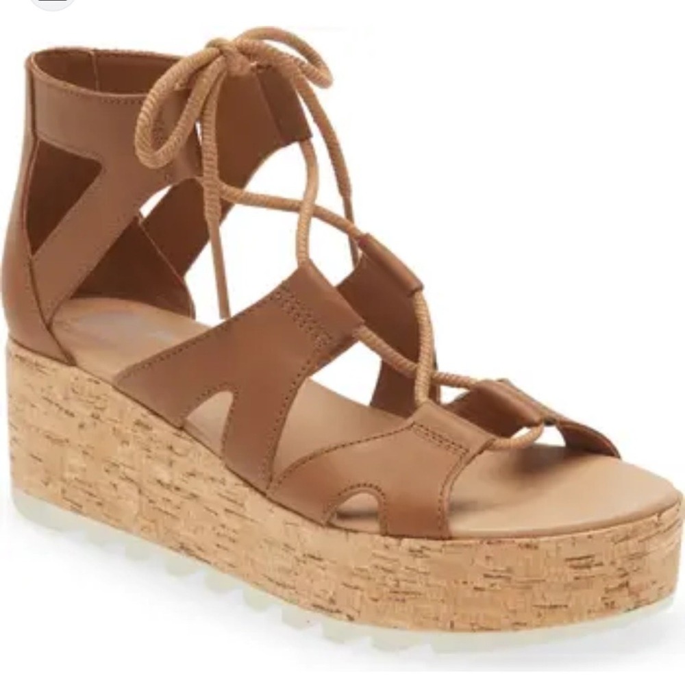 Sorel NWOB The Cameron Flatform Lace Gladiator Sandals SZ‎ 9 - Picture 2 of 9